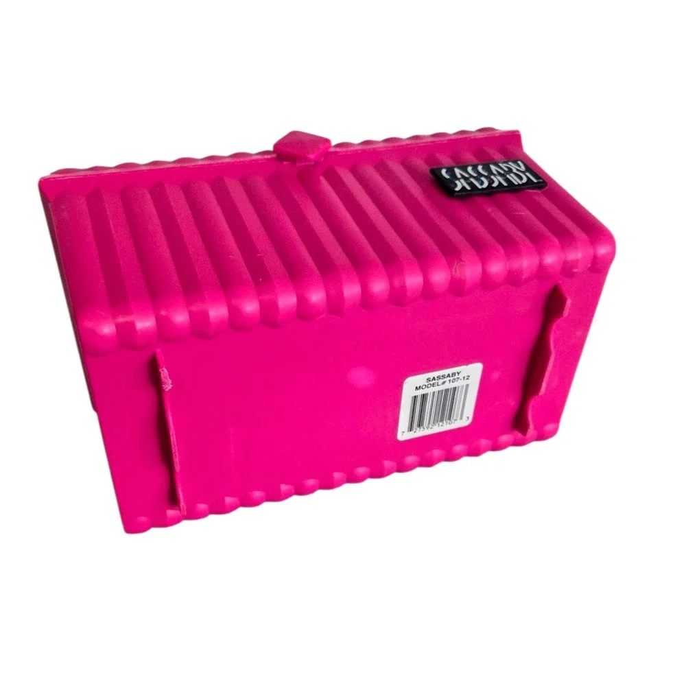 Vintage‎ Sassaby Pink Makeup Storage Case 107 Jewelry Box Organizer Crafts USA